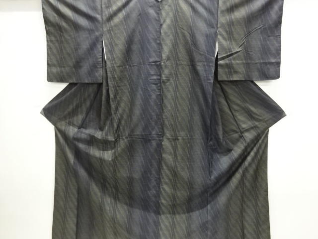 抽象模様織出し本場泥大島紬着物（7マルキ）